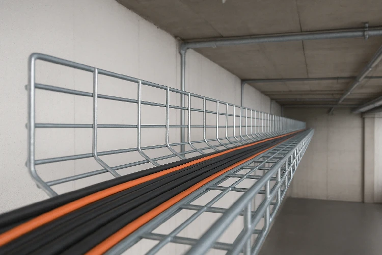 HDG wire mesh cable tray 2